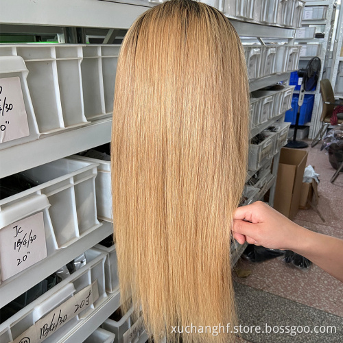 HD glueless blonde human hair full lace wig,HD wig vendor 100% natural brazilian human hair full lace wigs for black women
